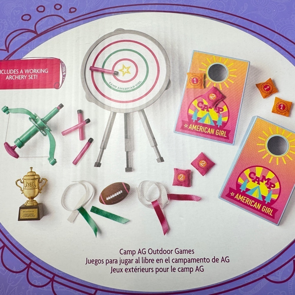 American Girl Truly Me Camp AG Outdoor Games - NEW - Retired Set